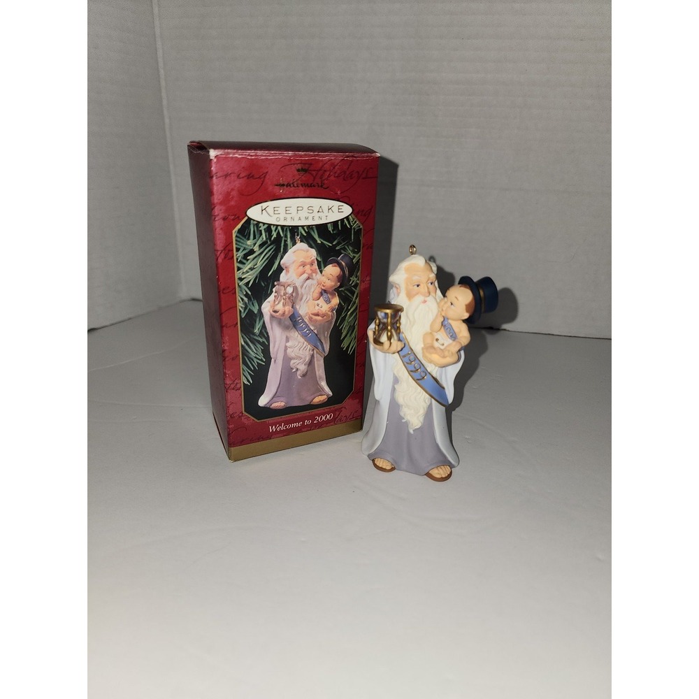 Hallmark Keepsake Ornament Welcome to 2000 Father Time Baby‎ New Year Christmas